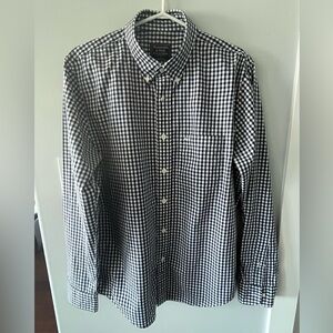 Men’s Abercrombie & Fitch Navy check buttondown size L